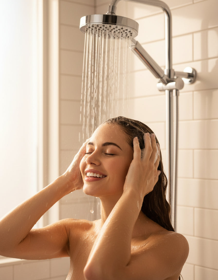 Velora Premium Shower Filter — Cleaner Water. Healthier Hair.