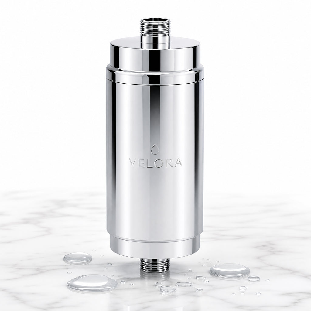 Velora Premium Shower Filter — Cleaner Water. Healthier Hair.
